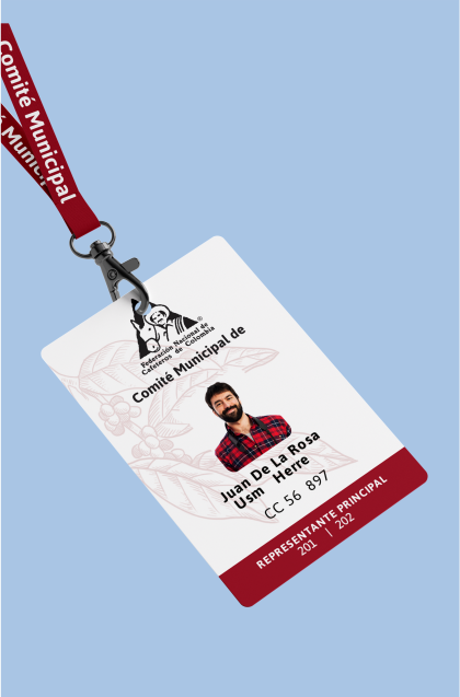 Carnet empresarial de la empresa cafeteros