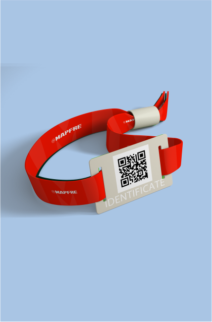 Manillas QR de la empresa Mapfre