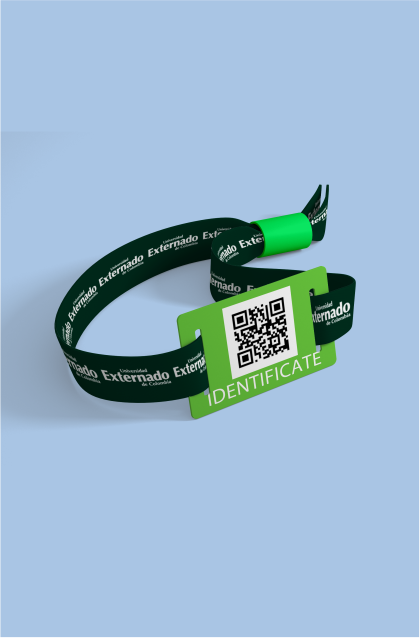 Manillas QR de la empresa Universidad Externado